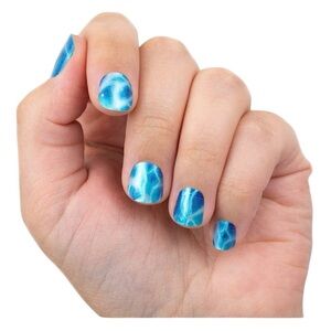 Color Street Blue Nail Polish Strips - Pool intentions
